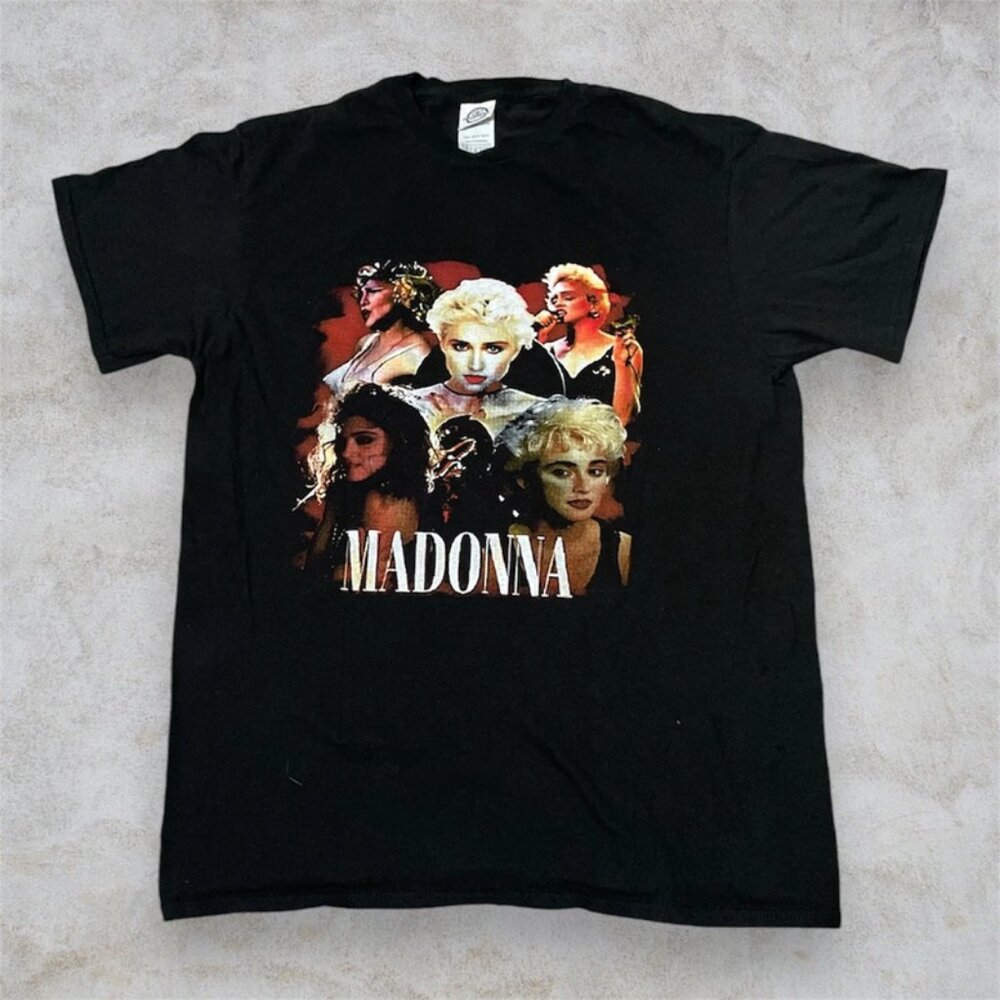 Vintage Black Madonna Tour T-Shirt Medium